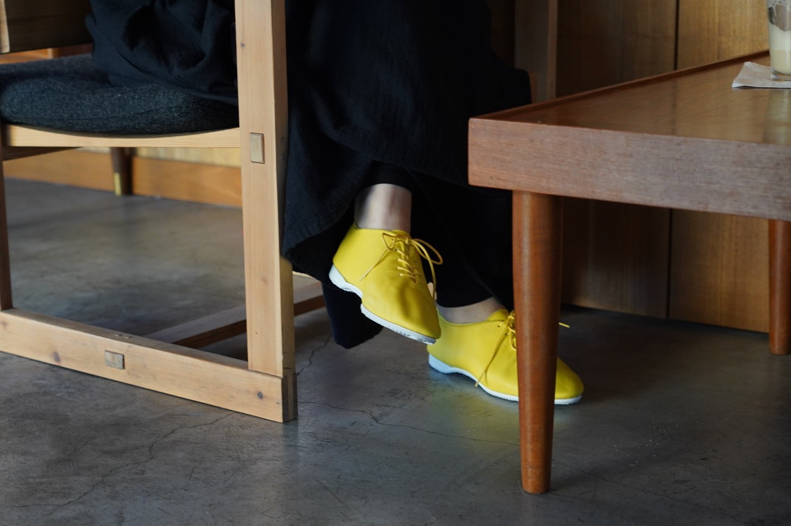 受注生産】JAZZフラットシューズ /イエロー – Je t'emmène